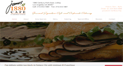 Desktop Screenshot of 1880cafe.com